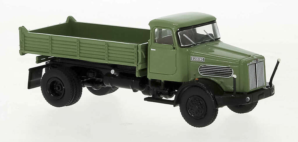 Büssing Commodore SAK Kipper resadagrün Modell von Brekina 1:87