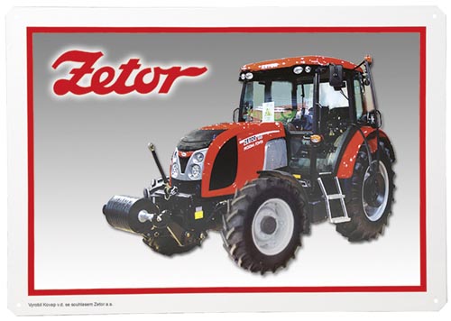 Zetor Blechschild Klassik