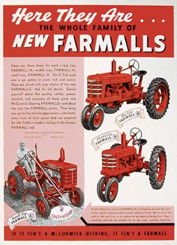 New Farmalls „Here They Are“ Kunstdruck