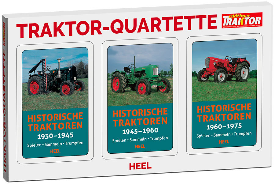 Traktor-Quartett 3er-Set Historische Traktoren