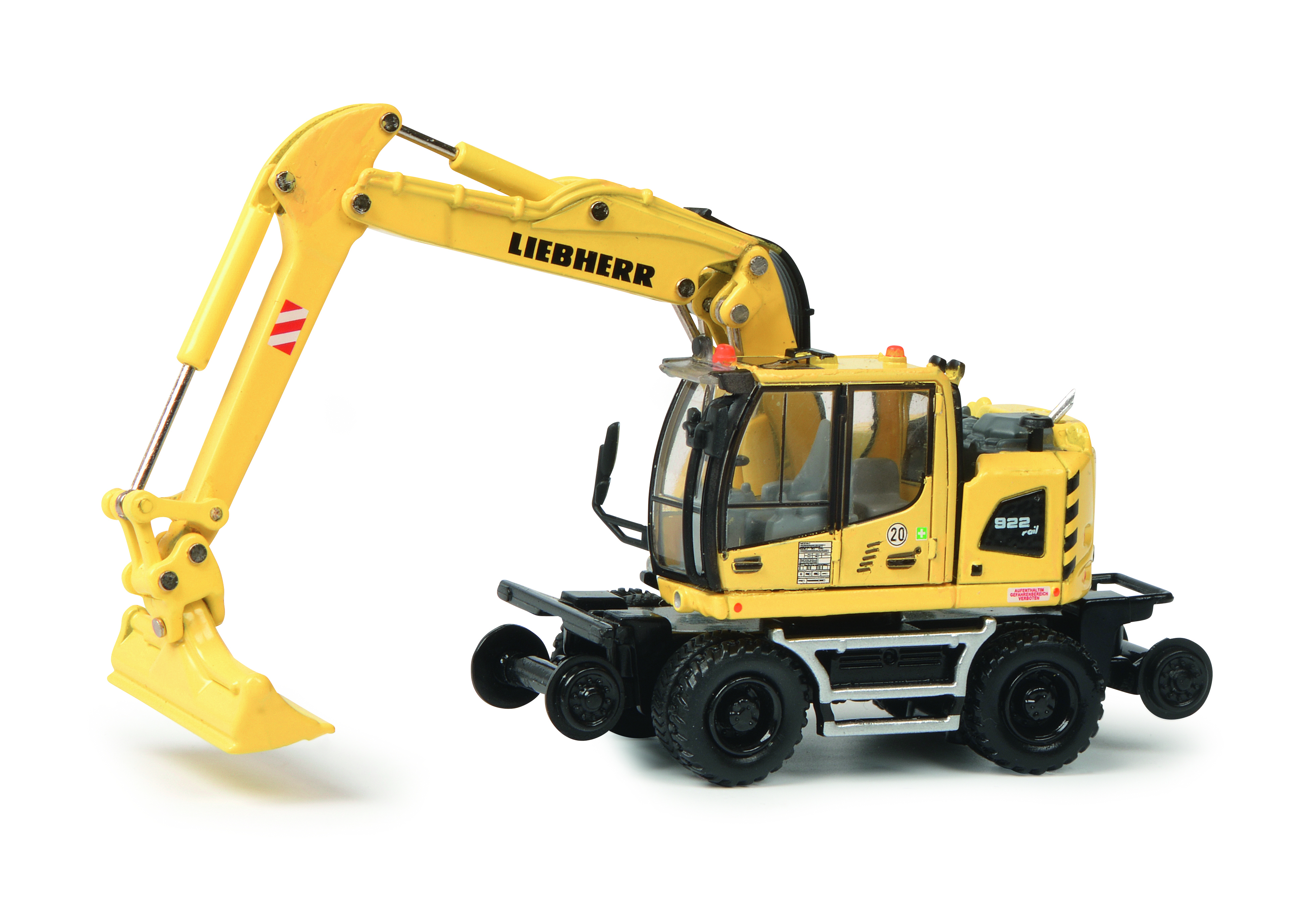Liebherr A 922 Rail Zweiwegebagger Modell von Schuco 1:87