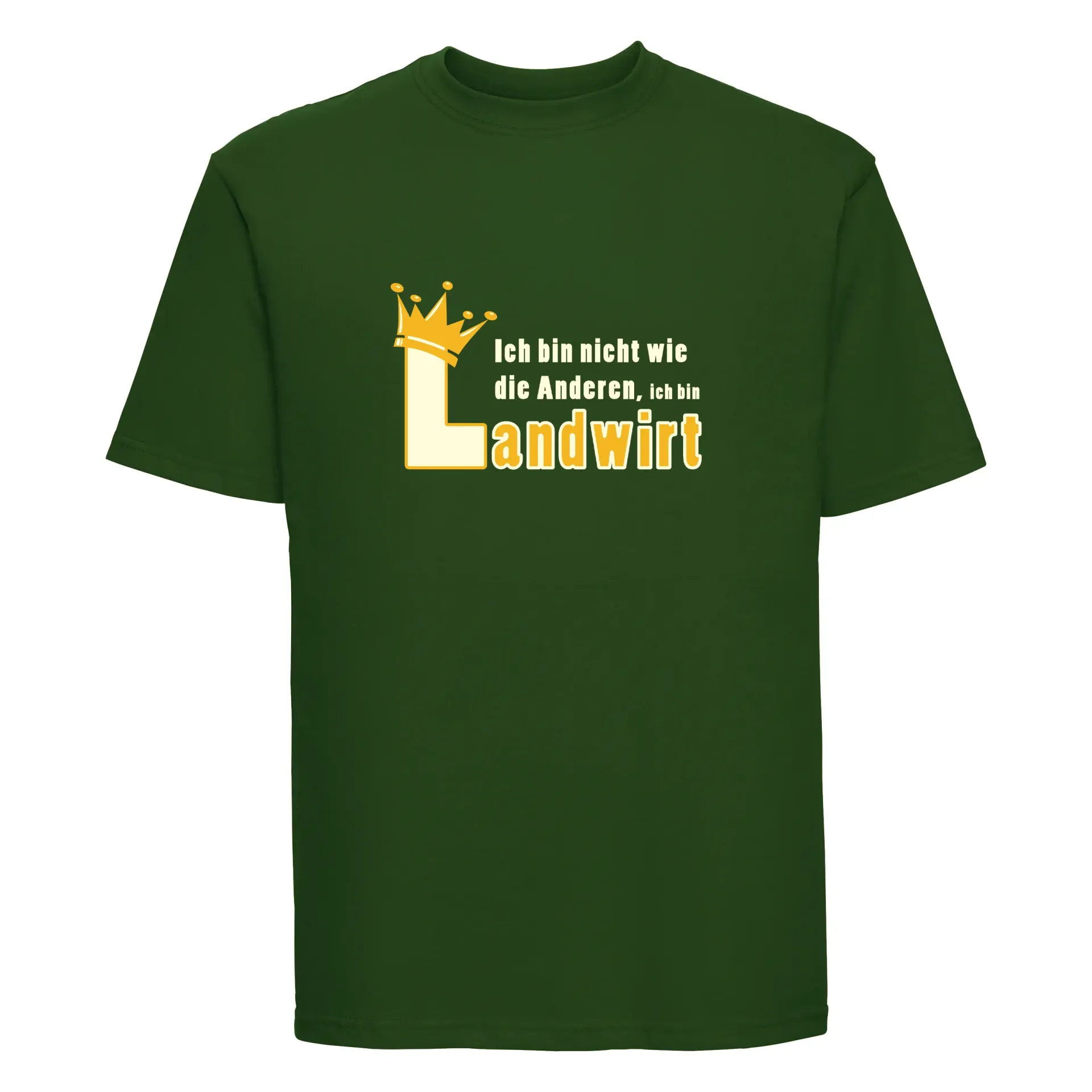 Kinder T-Shirt „Ich bin nicht wie die Anderen, ich bin Landwirt“ (grün)