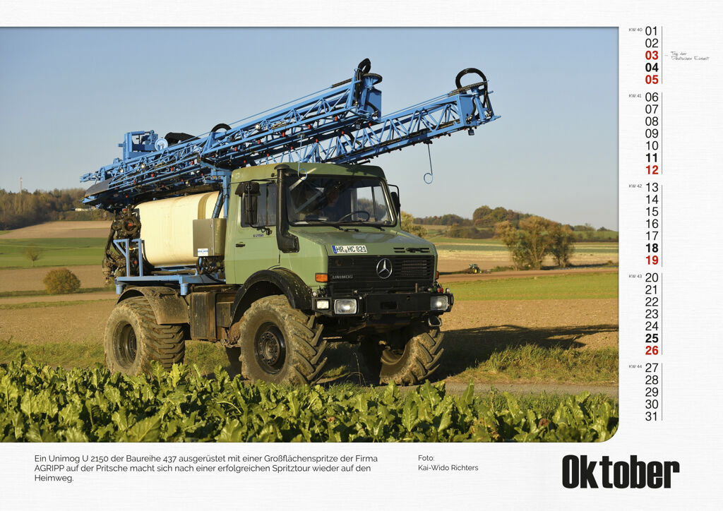 Unimog Monatskalender 2025