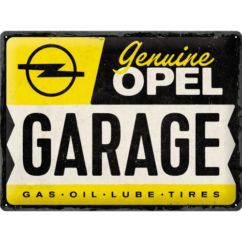 Blechschild Opel Garage-1