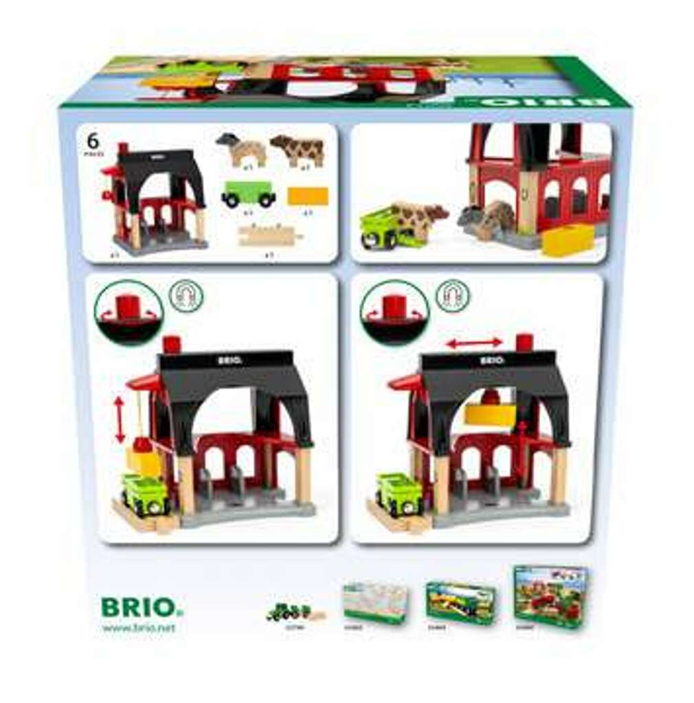 BRIO Tierscheune mit Heuwagen
