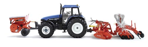 Kuhn Anbaugeräte Set (BTF 4000+ HR4004 + TF1500) Modell von Replicagri 1:32