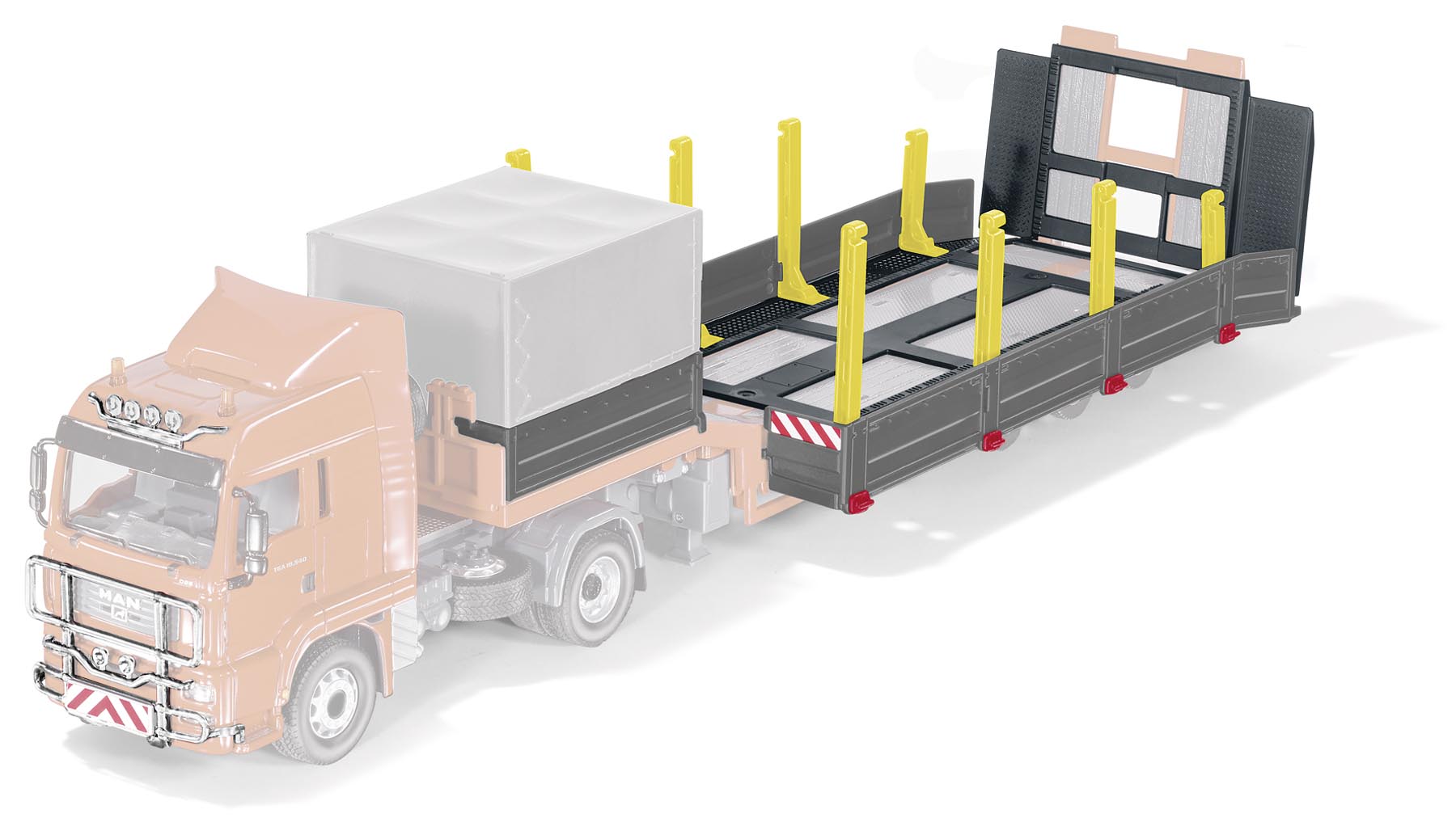 Zubehörset für SIKUCONTROL Tieflader ohne Zugmaschine Modell von Siku 1:32