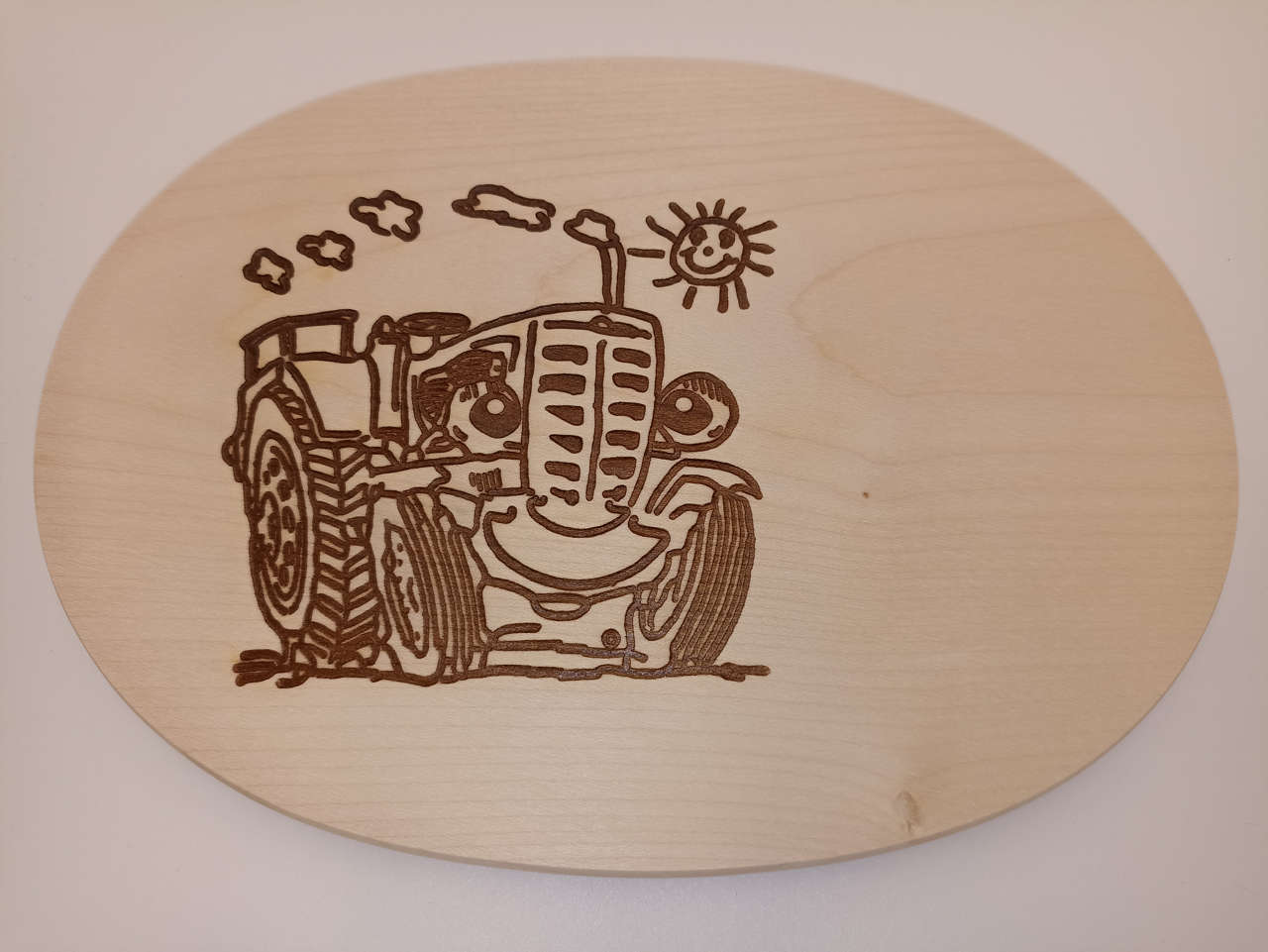 Frühstücksbrett Lustiger Traktor-1
