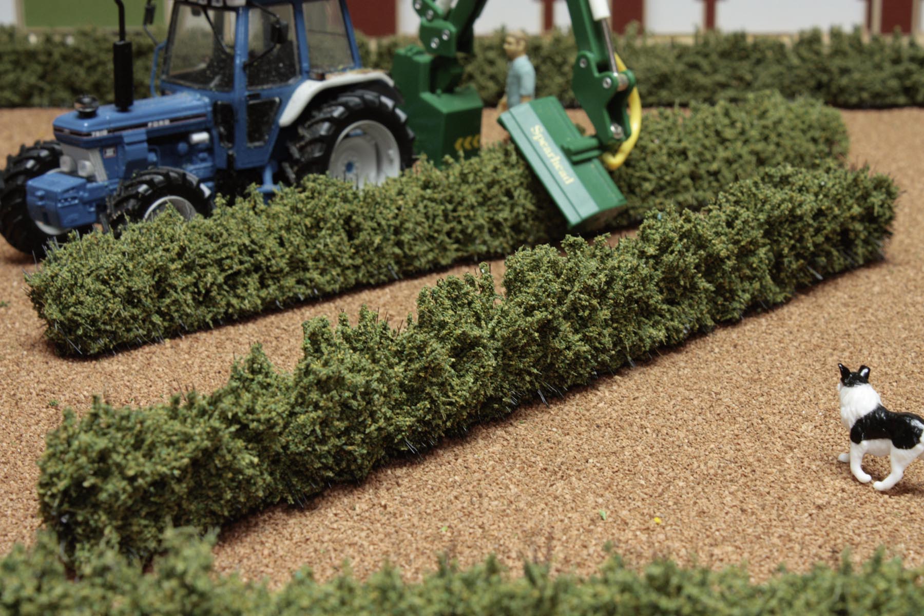 Hecken - ungeschnitten (2 Stück) Modell von Brushwood Toys 1:32