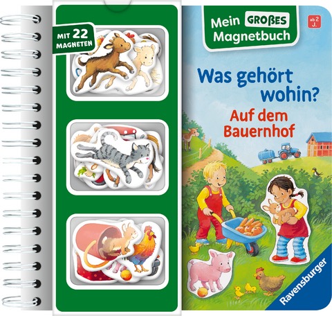 Mein großes Magnetbuch Was gehört wohin? Auf dem Bauernhof