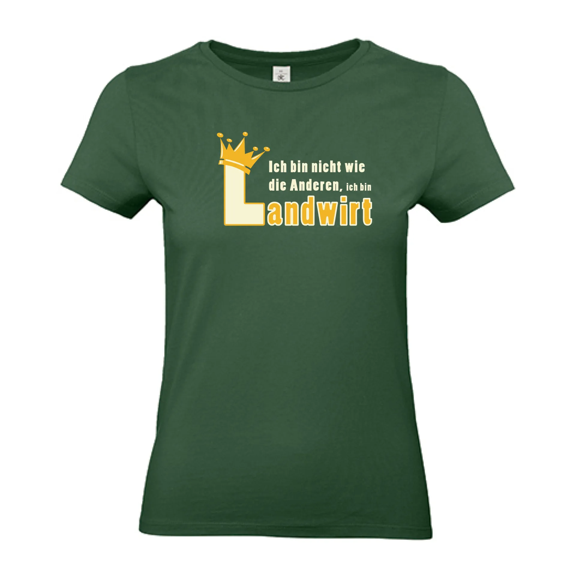 T-Shirt Lady „Ich bin nicht wie die Anderen, ich bin Landwirt“ (grün)