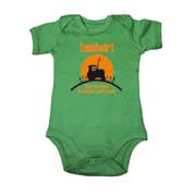 Baby-Body „Landwirt - Nur ein Held geht auf’s Feld“ (grün)