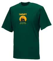 T-Shirt „Landwirt - Nur ein Held geht auf’s Feld“ (grün)
