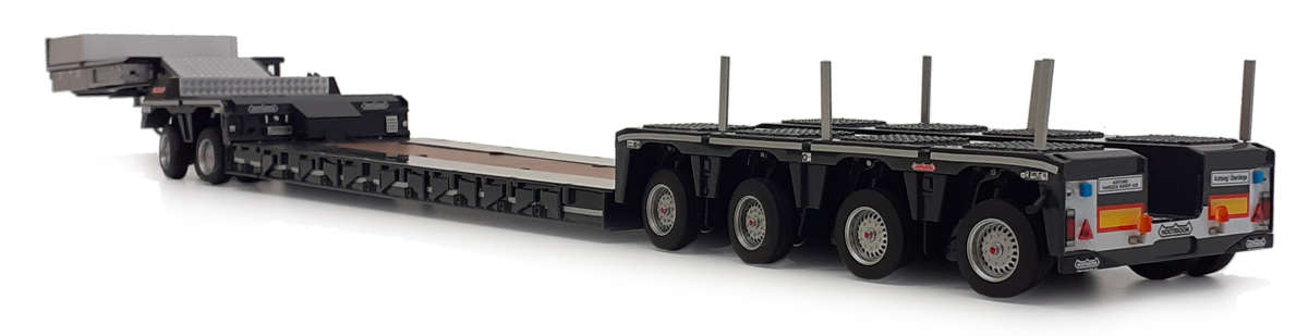 Nooteboom Euro-Tieflader anthrazit mit Interdolly Modell von MarGe Models 1:32