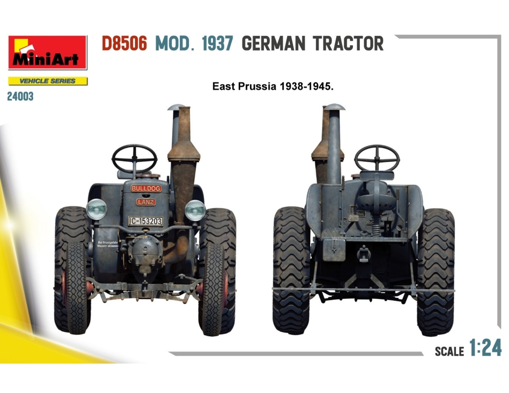 Lanz Traktor D8506 (1937) Bausatz Modell von MiniArt 1:24