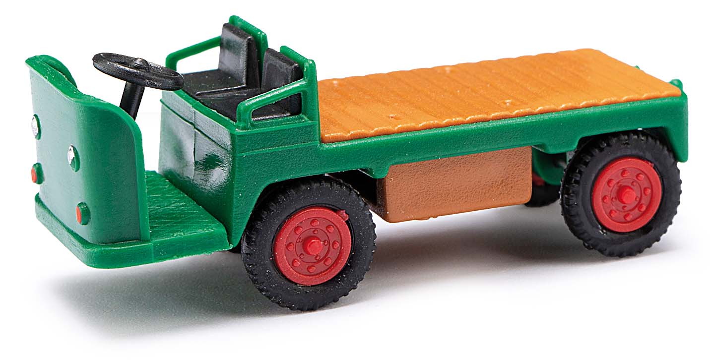 E-Karre Balkancar grün mit roten Felgen Bj. 1960 Modell von Mehlhose 1:87