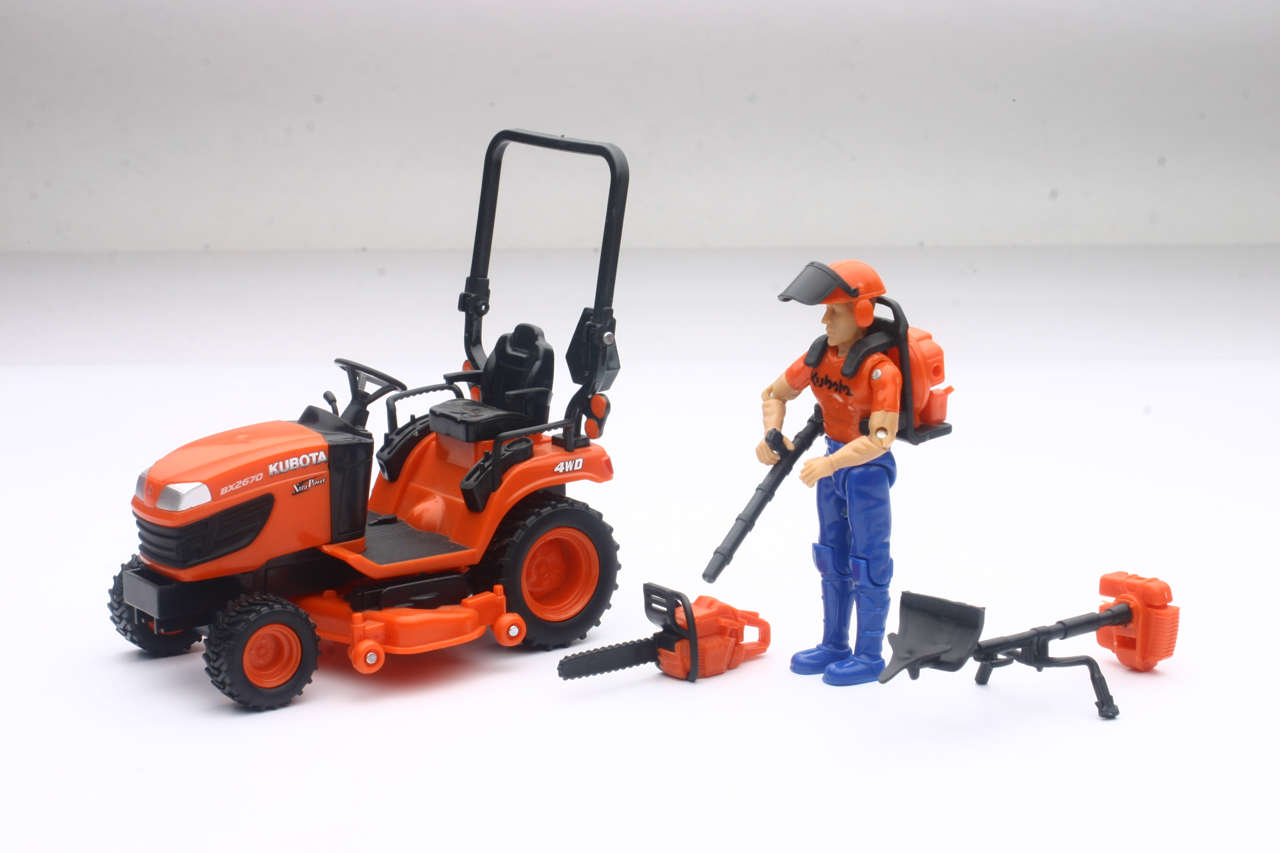 Kubota BX2670 Kompakttraktor mit Mähgeräten und Zubehör-1