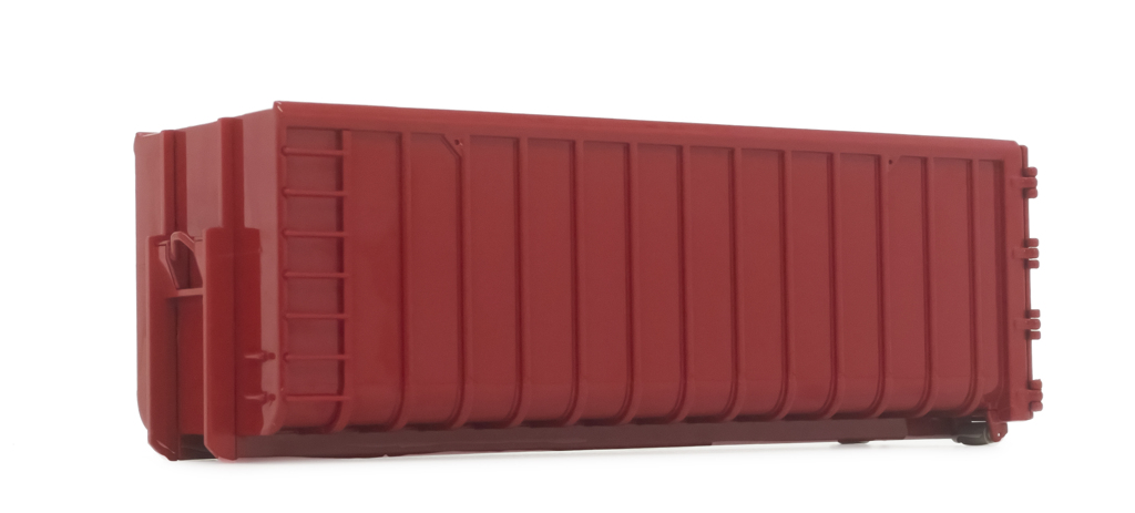 Abrollcontainer 40m³ rot Modell von MarGe Models 1:32