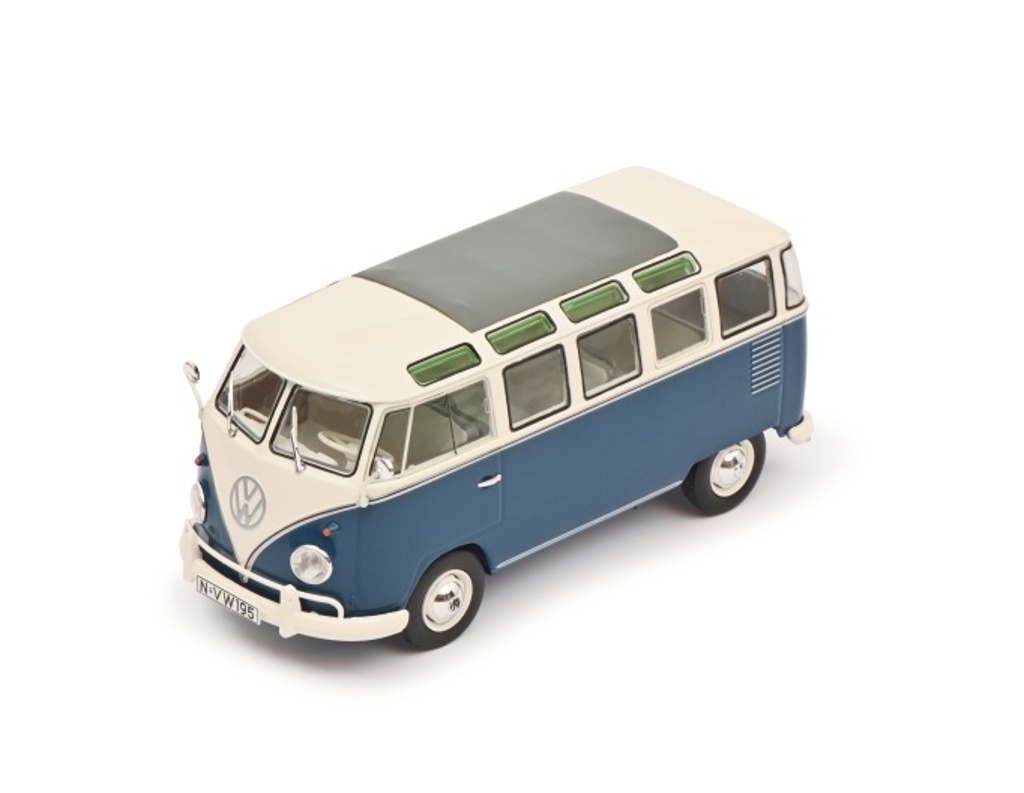 VW T1 Samba Bus blau-wei-1