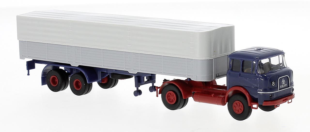 Krupp SF 980 SZ Economy blau/grau Modell von Brekina 1:87