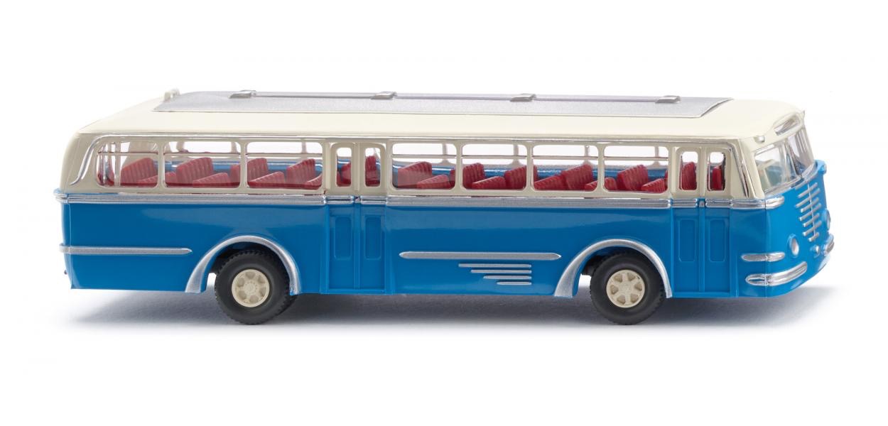 Büssing Trambus-himmelblau/hellelfenbein Modell von WIKING 1:87