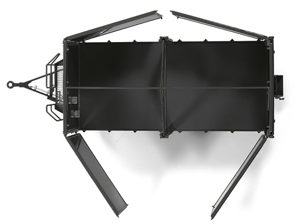 Kröger HKD 302 Zweiachs-Dreiseitenkippanhänger schwarz Modell von WIKING 1:32