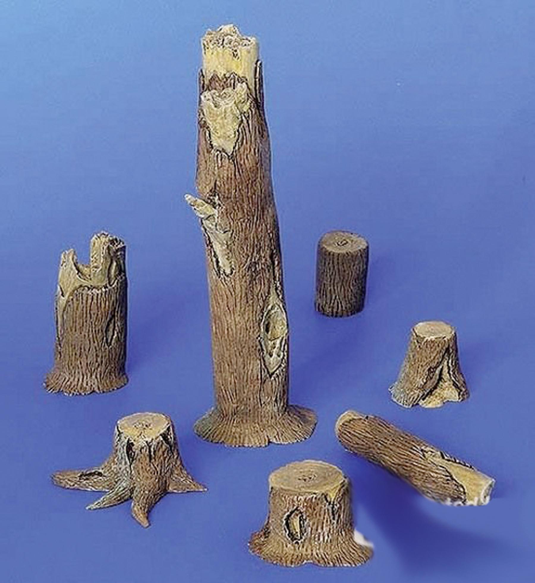 7 Baumstümpfe Modell von Plus Model 1:35