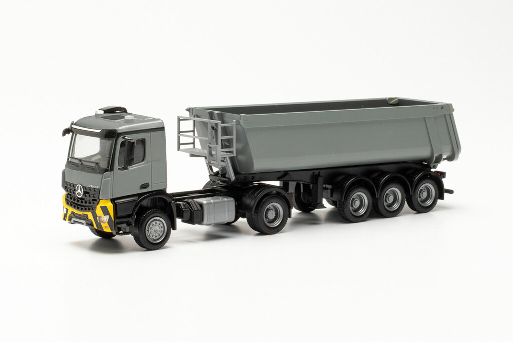 Mercedes-Benz Arocs M Schmitz Cargobull Kipp-Sattelzug mit Stahlmulde-1