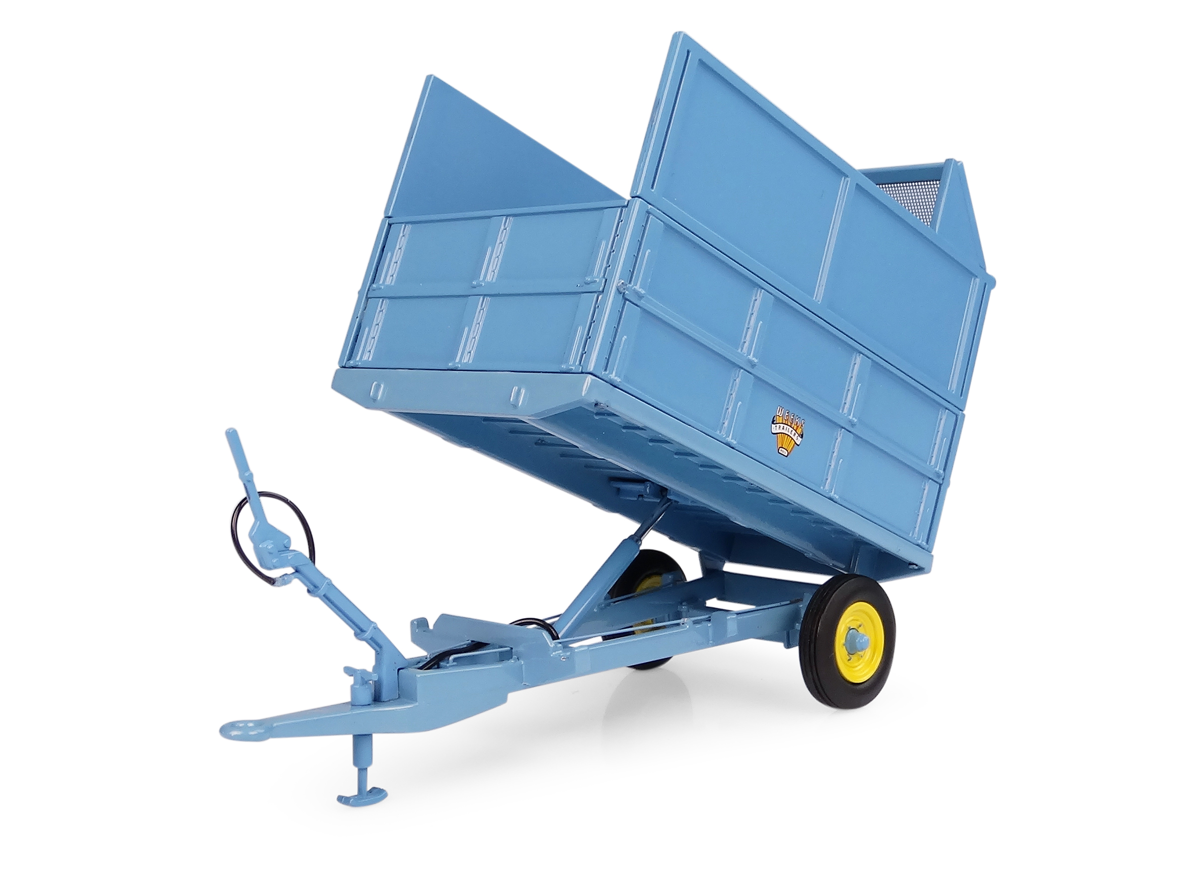 Weeks Convert 3,5 Tonnen Hydraulik-Kippanhänger mit Silageaufsatz Modell von Universal Hobbies 1:32