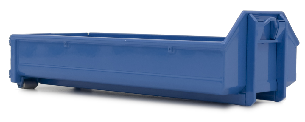 Container für Hakenlift Lkw blau-1
