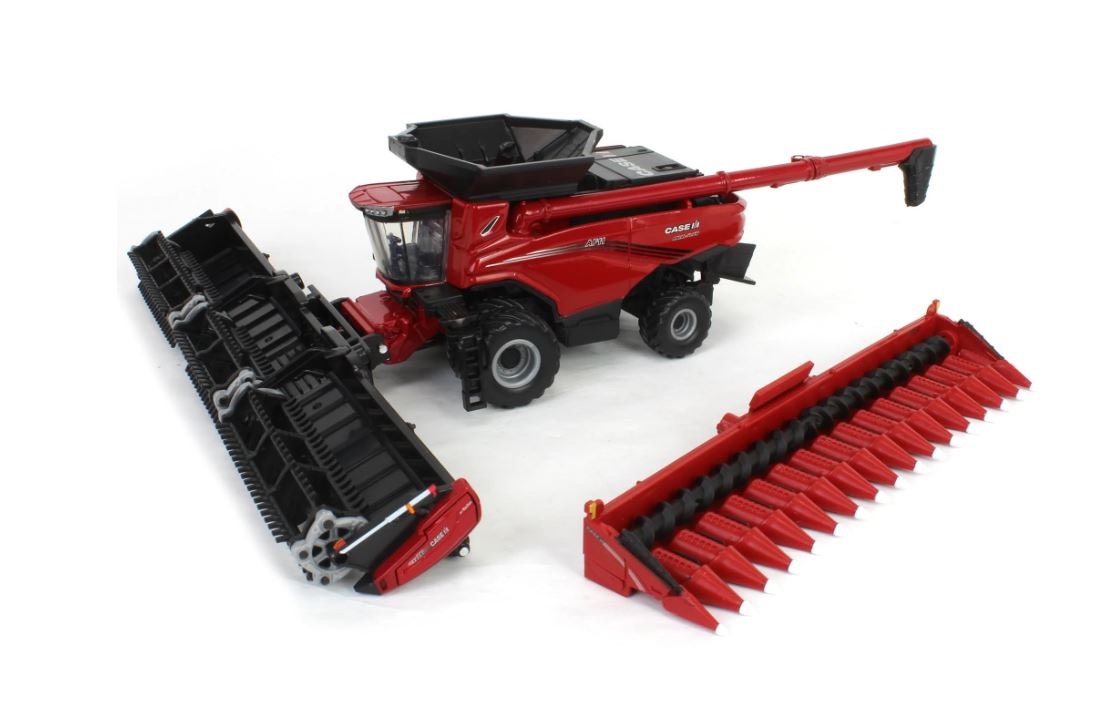 Case IH AF11 Mähdrescher mit Duals Prestige Collection rot  Modell von Ertl 1:64