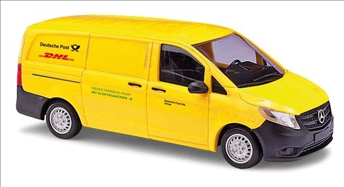 Mercedes-Benz Vito DHL Elektro Bj. 2014 gelb Modell von Busch 1:87