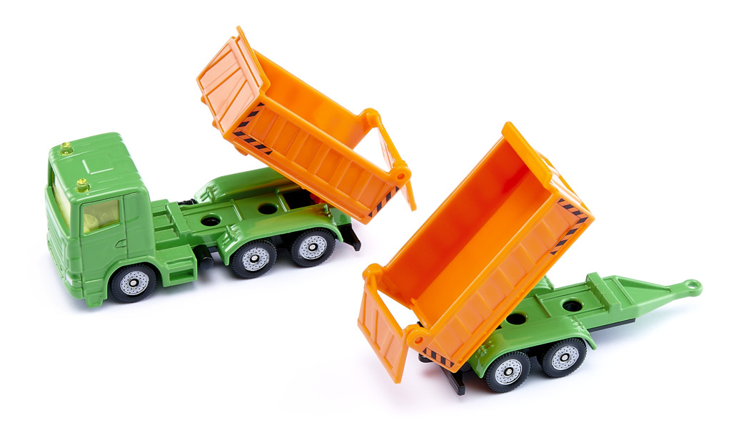Lkw mit Kippmulde und Anhänger Modell von Siku 