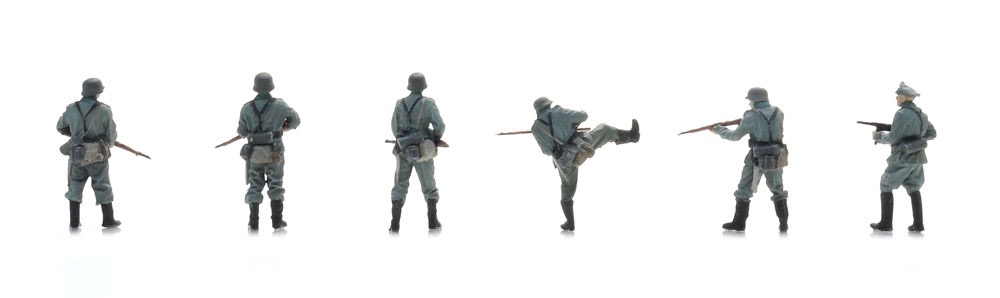 Wehrmacht Infanterie durchbricht Tür Modell von Artitec 1:87