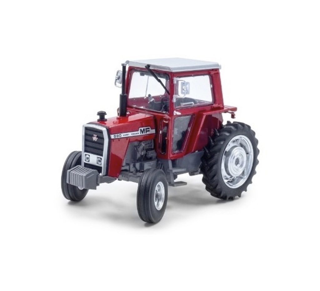 Massey Ferguson 590 2WD rot breite Vorderreifen mit Kabine-1