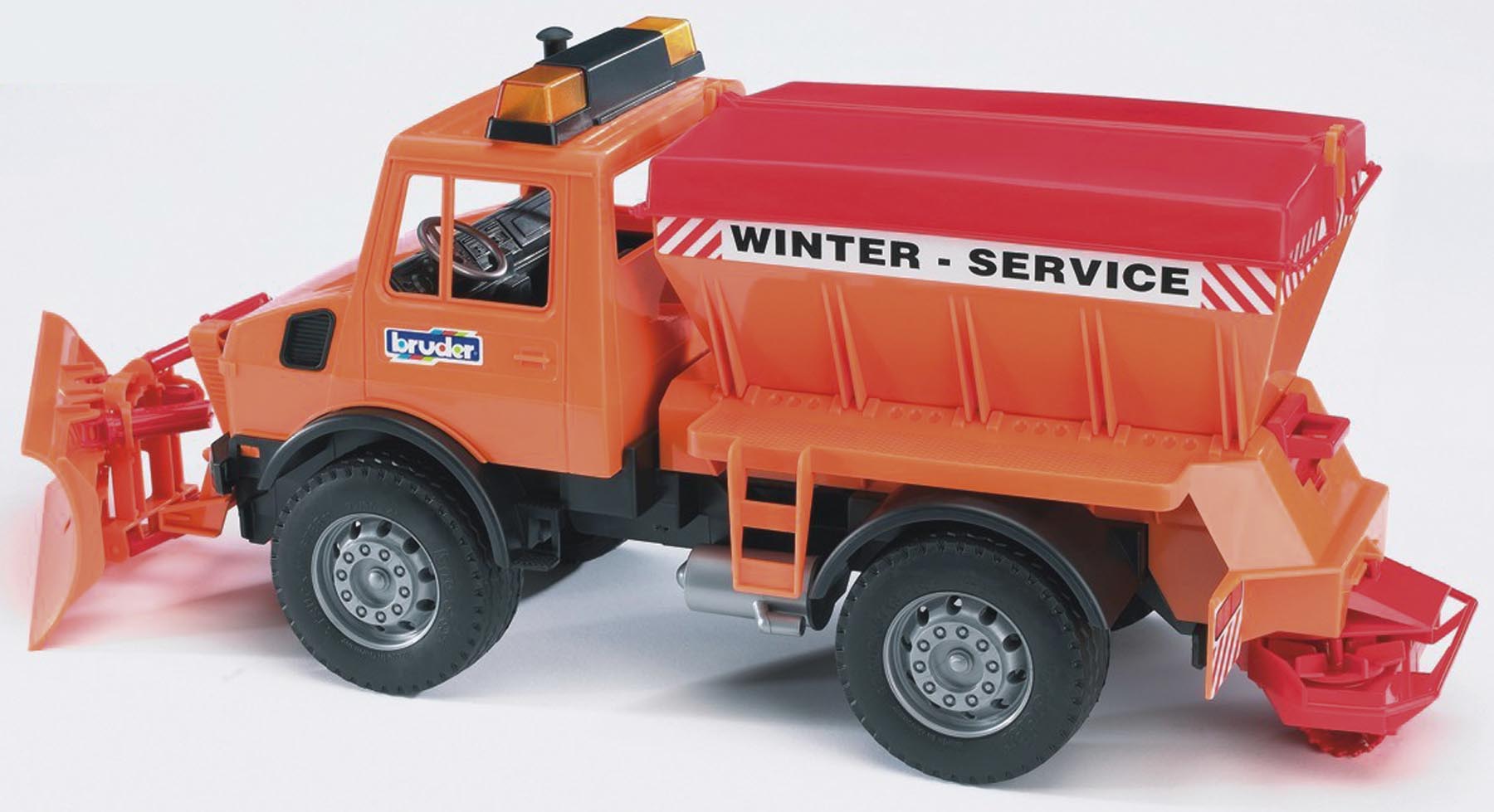 MB-Unimog Winterdienst mit Räumschild  Modell von Bruder 1:16