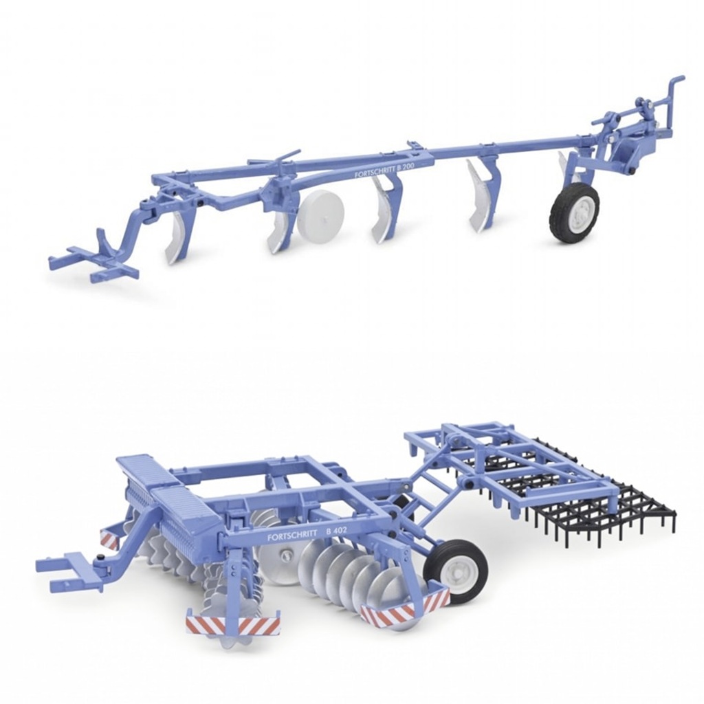 Pflug Fortschritt B200 und Egge Fortschritt B402-1