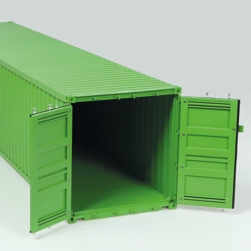 Seefracht Container 40ft grün Modell von NZG 1:18