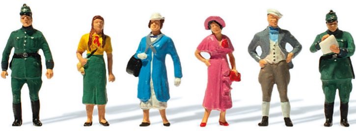Passanten und Polizei um 1936 Modell von Preiser 1:87