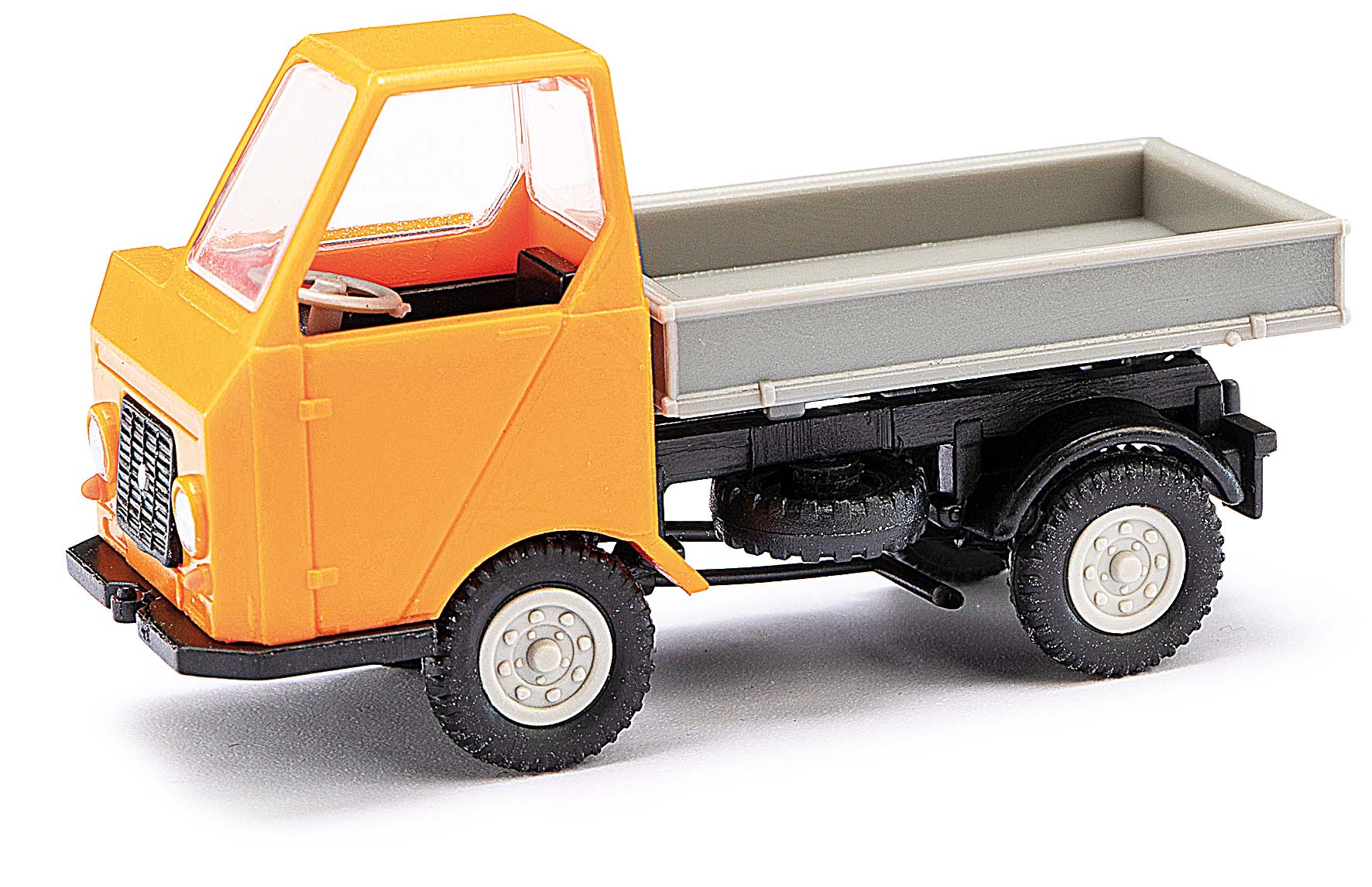 Multicar M22 Dreiseitenkipper, Orange, Bj. 1964 Modell von Mehlhose 1:87