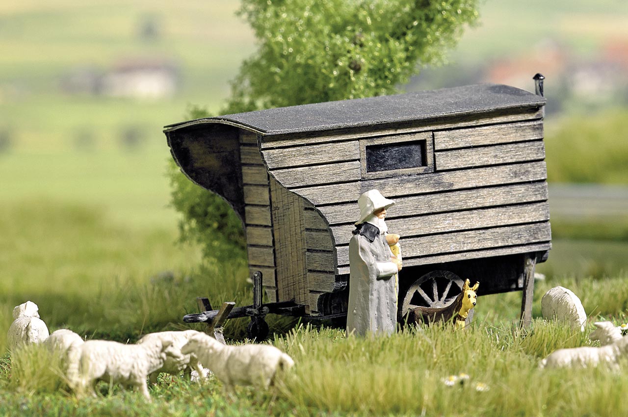Schäferwagen (Bausatz) Modell von Busch 1:87