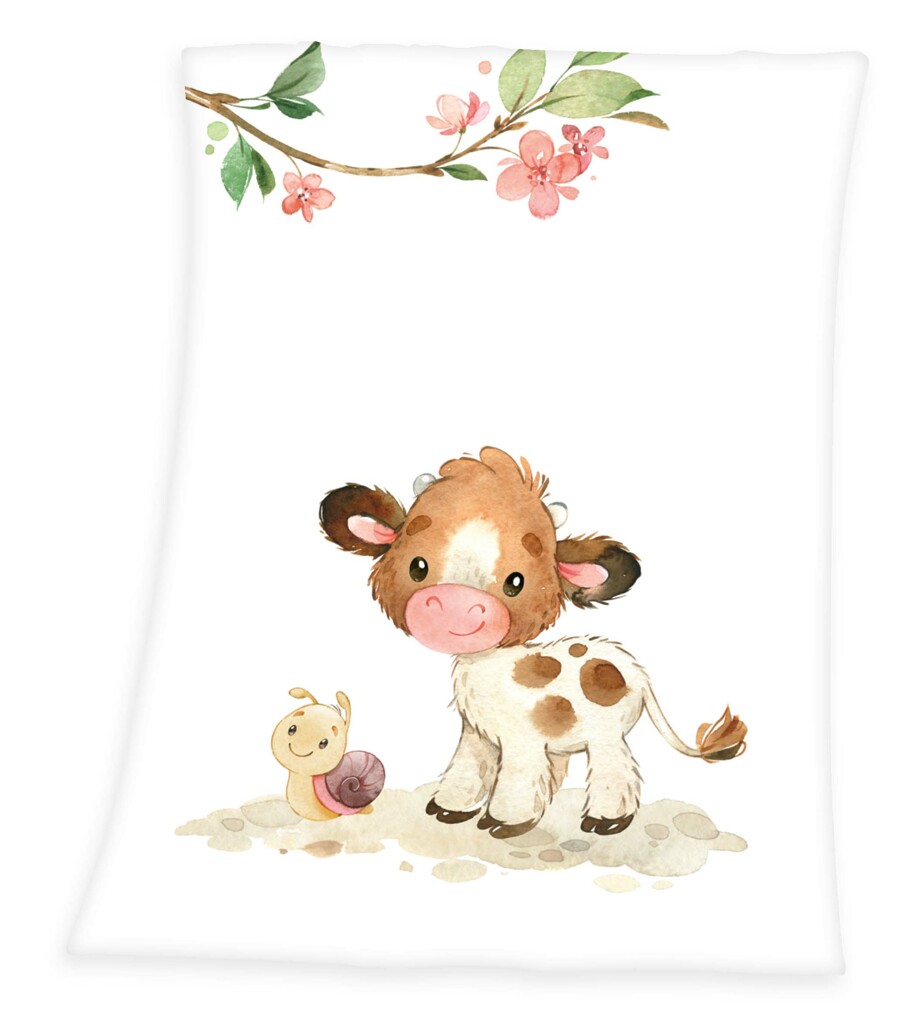 Baby Kälbchen Kuscheldecke-1