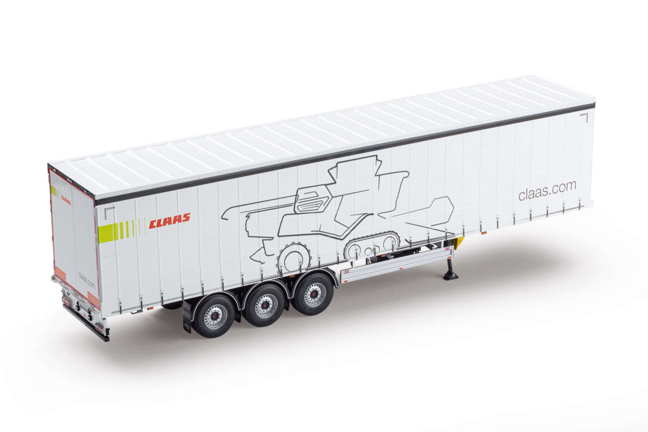 Claas Schiebeplanenauflieger Trion Design Modell von MarGe Models 1:32
