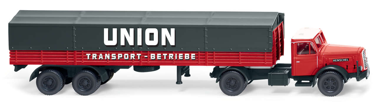 Henschel Pritschensattelzug Union Transport-1