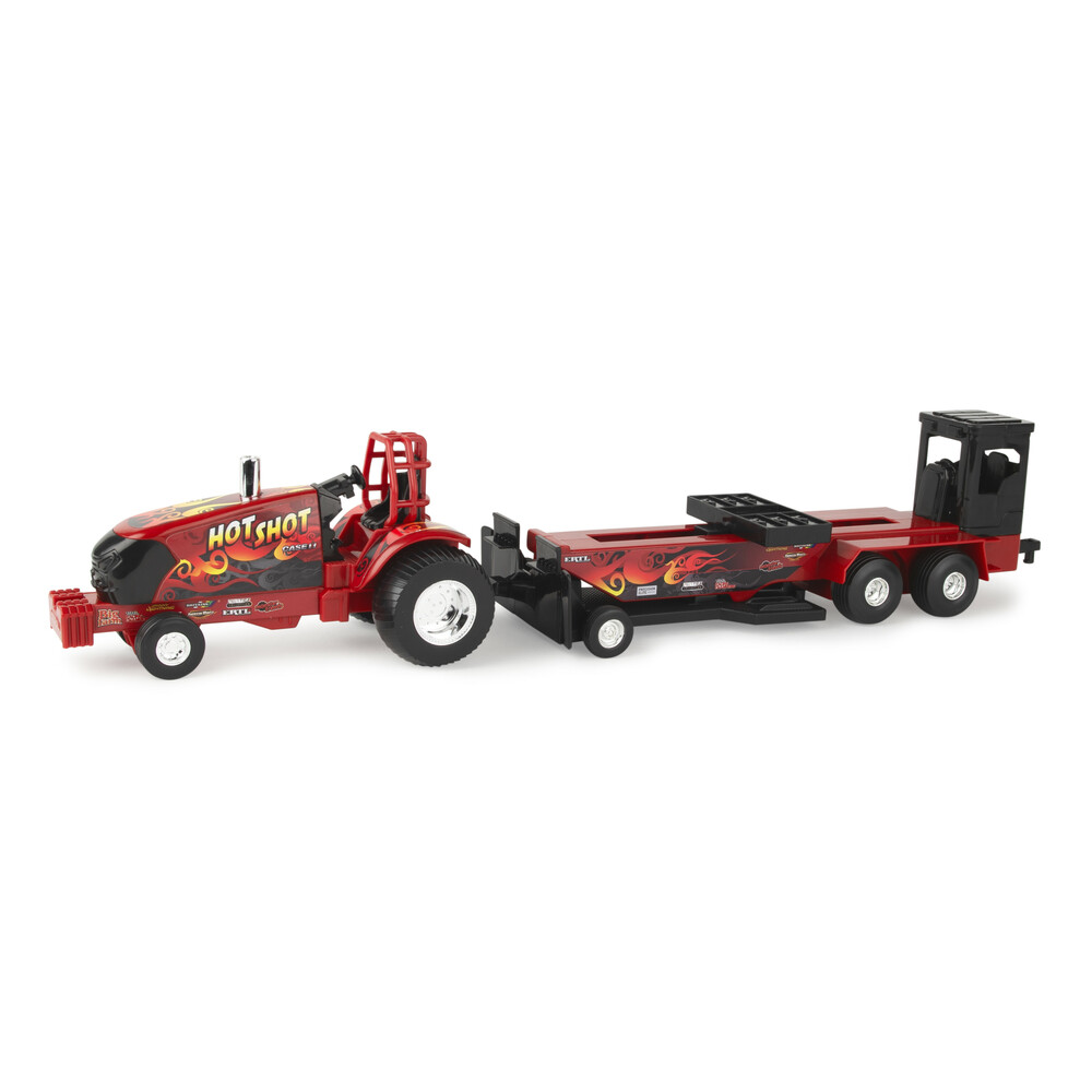 Case IH Traktorpulling mit Bremswagen Modell von Ertl 1:32