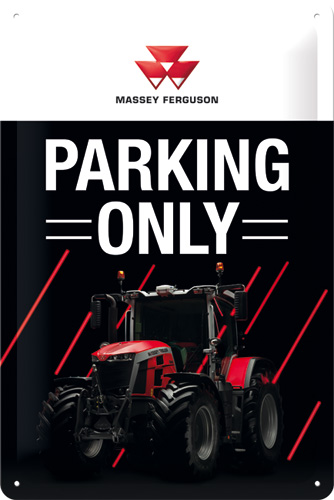 Blechschild Massey Ferguson Parking Only 2021-1