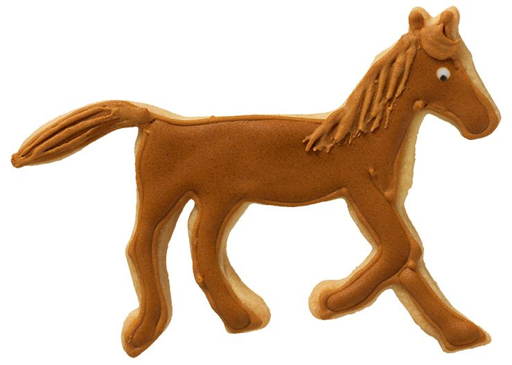 Ausstechform Pferd im Trab, 12 cm