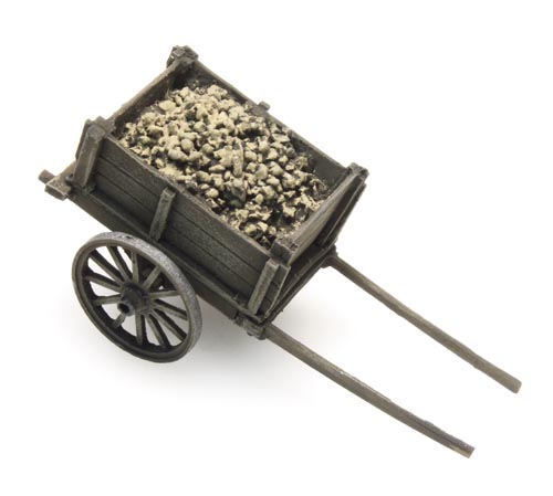 Pferd mit Rübenwagen (Fertigmodell koloriert) Modell von Artitec 1:87