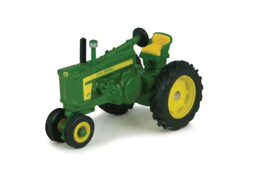 John Deere Schmaler Traktor grün Modell von Ertl 1:64