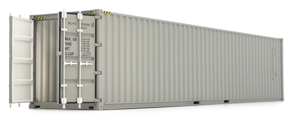 Seefracht Container 40ft grau Modell von MarGe Models 1:32